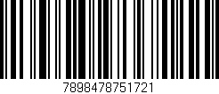 Código de barras (EAN, GTIN, SKU, ISBN): '7898478751721'