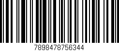 Código de barras (EAN, GTIN, SKU, ISBN): '7898478756344'