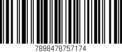 Código de barras (EAN, GTIN, SKU, ISBN): '7898478757174'