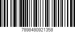 Código de barras (EAN, GTIN, SKU, ISBN): '7898480921358'
