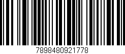 Código de barras (EAN, GTIN, SKU, ISBN): '7898480921778'