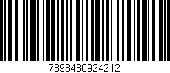 Código de barras (EAN, GTIN, SKU, ISBN): '7898480924212'