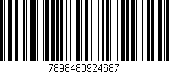 Código de barras (EAN, GTIN, SKU, ISBN): '7898480924687'