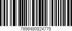 Código de barras (EAN, GTIN, SKU, ISBN): '7898480924779'