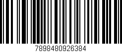 Código de barras (EAN, GTIN, SKU, ISBN): '7898480926384'