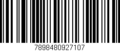 Código de barras (EAN, GTIN, SKU, ISBN): '7898480927107'