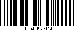 Código de barras (EAN, GTIN, SKU, ISBN): '7898480927114'