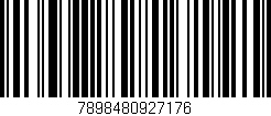 Código de barras (EAN, GTIN, SKU, ISBN): '7898480927176'