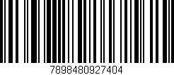 Código de barras (EAN, GTIN, SKU, ISBN): '7898480927404'