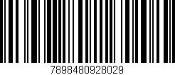 Código de barras (EAN, GTIN, SKU, ISBN): '7898480928029'