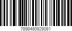 Código de barras (EAN, GTIN, SKU, ISBN): '7898480928081'