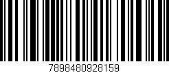 Código de barras (EAN, GTIN, SKU, ISBN): '7898480928159'