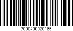 Código de barras (EAN, GTIN, SKU, ISBN): '7898480928166'