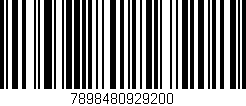Código de barras (EAN, GTIN, SKU, ISBN): '7898480929200'