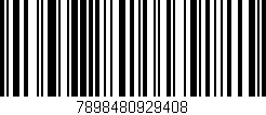 Código de barras (EAN, GTIN, SKU, ISBN): '7898480929408'