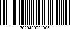 Código de barras (EAN, GTIN, SKU, ISBN): '7898480931005'