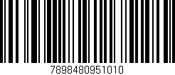 Código de barras (EAN, GTIN, SKU, ISBN): '7898480951010'