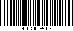 Código de barras (EAN, GTIN, SKU, ISBN): '7898480955025'