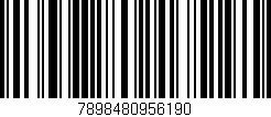 Código de barras (EAN, GTIN, SKU, ISBN): '7898480956190'