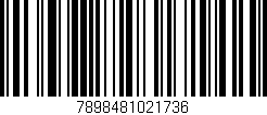 Código de barras (EAN, GTIN, SKU, ISBN): '7898481021736'