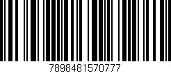 Código de barras (EAN, GTIN, SKU, ISBN): '7898481570777'