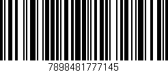 Código de barras (EAN, GTIN, SKU, ISBN): '7898481777145'