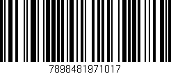 Código de barras (EAN, GTIN, SKU, ISBN): '7898481971017'