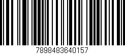 Código de barras (EAN, GTIN, SKU, ISBN): '7898483640157'