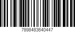 Código de barras (EAN, GTIN, SKU, ISBN): '7898483640447'