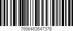 Código de barras (EAN, GTIN, SKU, ISBN): '7898483647378'