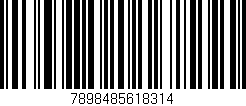 Código de barras (EAN, GTIN, SKU, ISBN): '7898485618314'