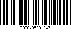 Código de barras (EAN, GTIN, SKU, ISBN): '7898485881046'