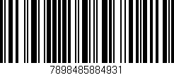 Código de barras (EAN, GTIN, SKU, ISBN): '7898485884931'