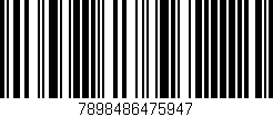 Código de barras (EAN, GTIN, SKU, ISBN): '7898486475947'