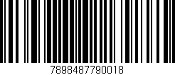 Código de barras (EAN, GTIN, SKU, ISBN): '7898487790018'