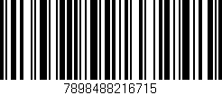 Código de barras (EAN, GTIN, SKU, ISBN): '7898488216715'