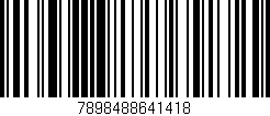 Código de barras (EAN, GTIN, SKU, ISBN): '7898488641418'