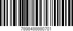 Código de barras (EAN, GTIN, SKU, ISBN): '7898488880701'