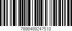 Código de barras (EAN, GTIN, SKU, ISBN): '7898489247510'