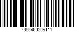 Código de barras (EAN, GTIN, SKU, ISBN): '7898489305111'