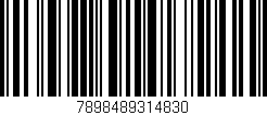 Código de barras (EAN, GTIN, SKU, ISBN): '7898489314830'
