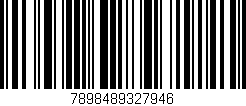 Código de barras (EAN, GTIN, SKU, ISBN): '7898489327946'