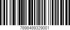 Código de barras (EAN, GTIN, SKU, ISBN): '7898489329001'