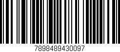 Código de barras (EAN, GTIN, SKU, ISBN): '7898489430097'
