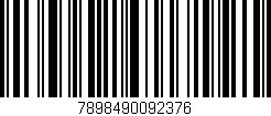 Código de barras (EAN, GTIN, SKU, ISBN): '7898490092376'