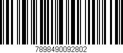 Código de barras (EAN, GTIN, SKU, ISBN): '7898490092802'