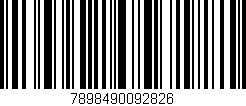 Código de barras (EAN, GTIN, SKU, ISBN): '7898490092826'