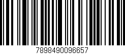 Código de barras (EAN, GTIN, SKU, ISBN): '7898490096657'
