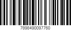 Código de barras (EAN, GTIN, SKU, ISBN): '7898490097760'