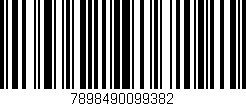Código de barras (EAN, GTIN, SKU, ISBN): '7898490099382'